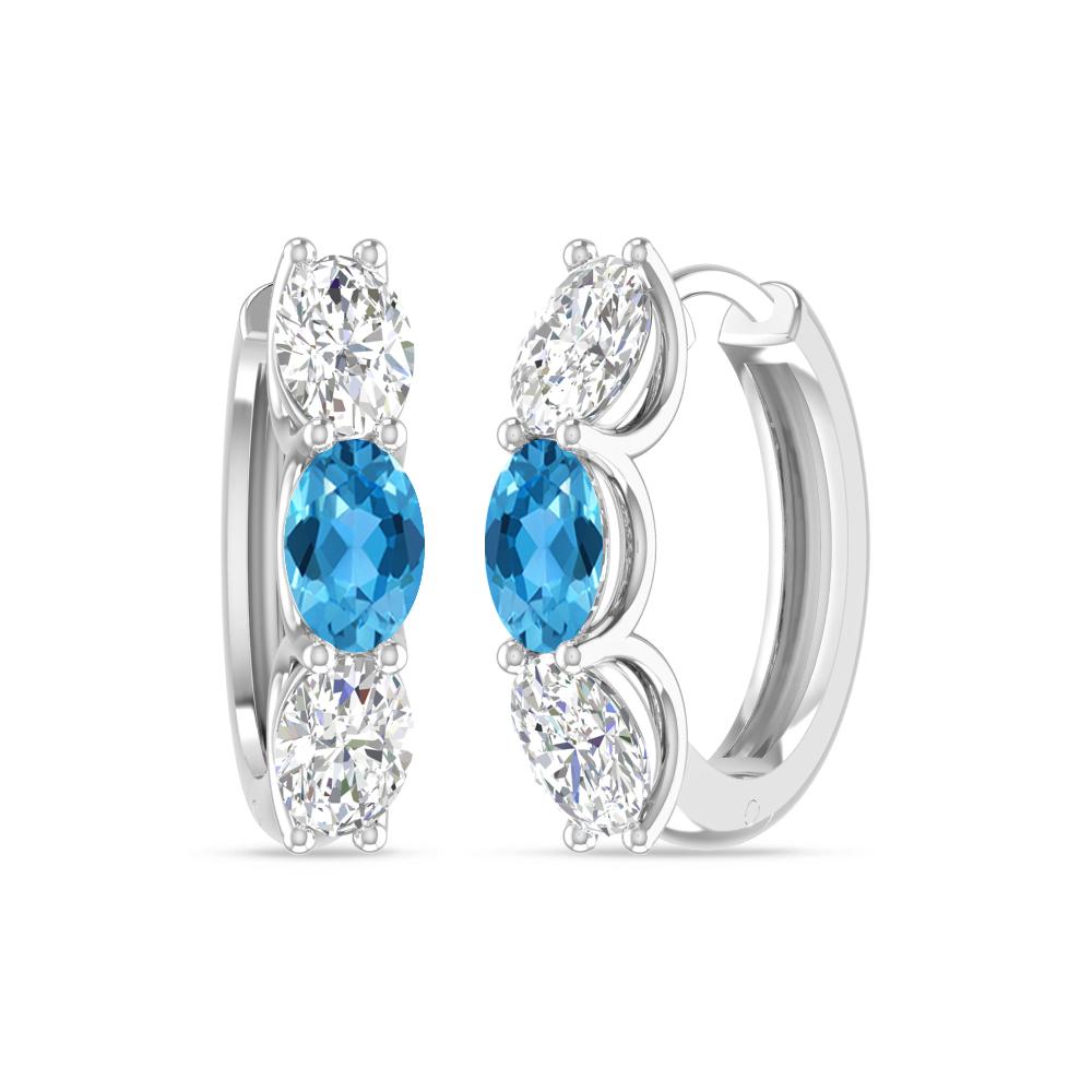 White Gold - Blue Topaz