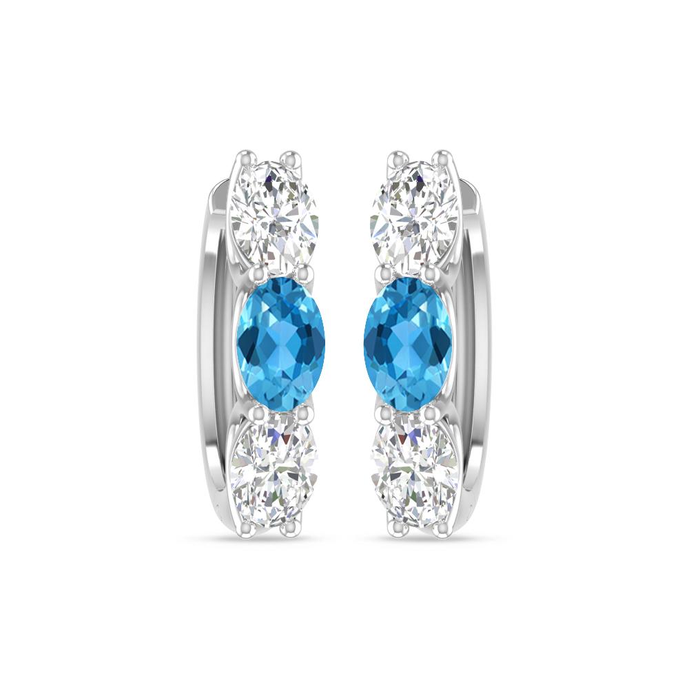 White Gold - Blue Topaz