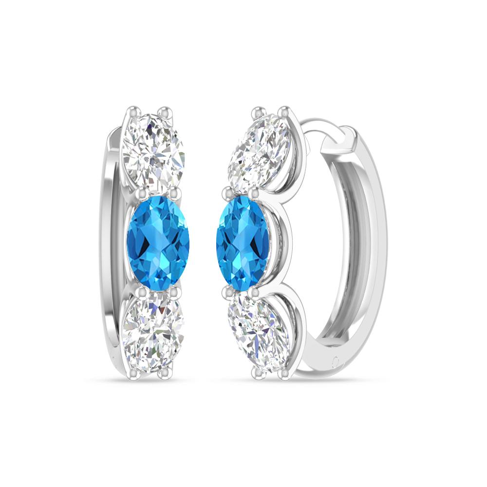 White Gold - Blue Topaz