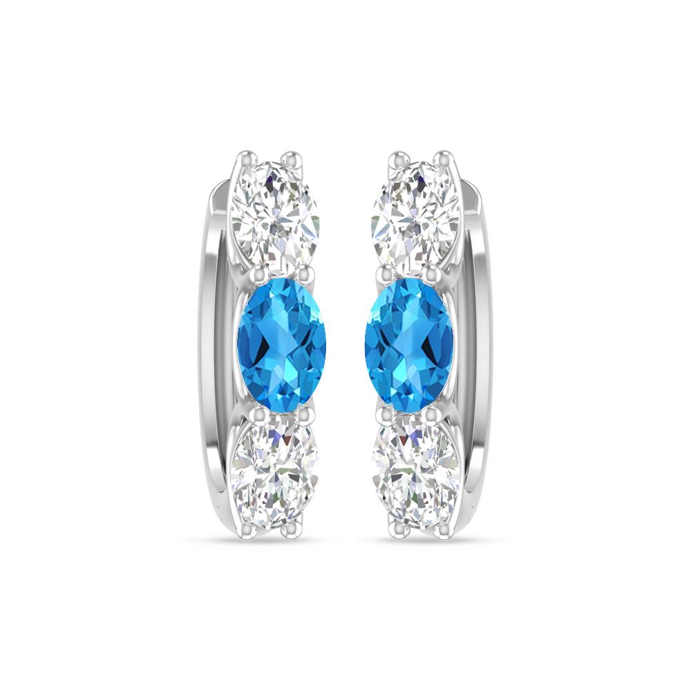 White Gold - Blue Topaz