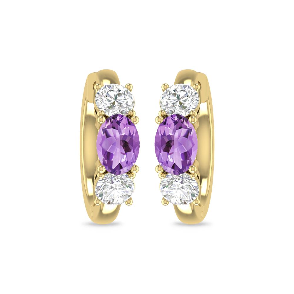 Yellow Gold - Amethyst