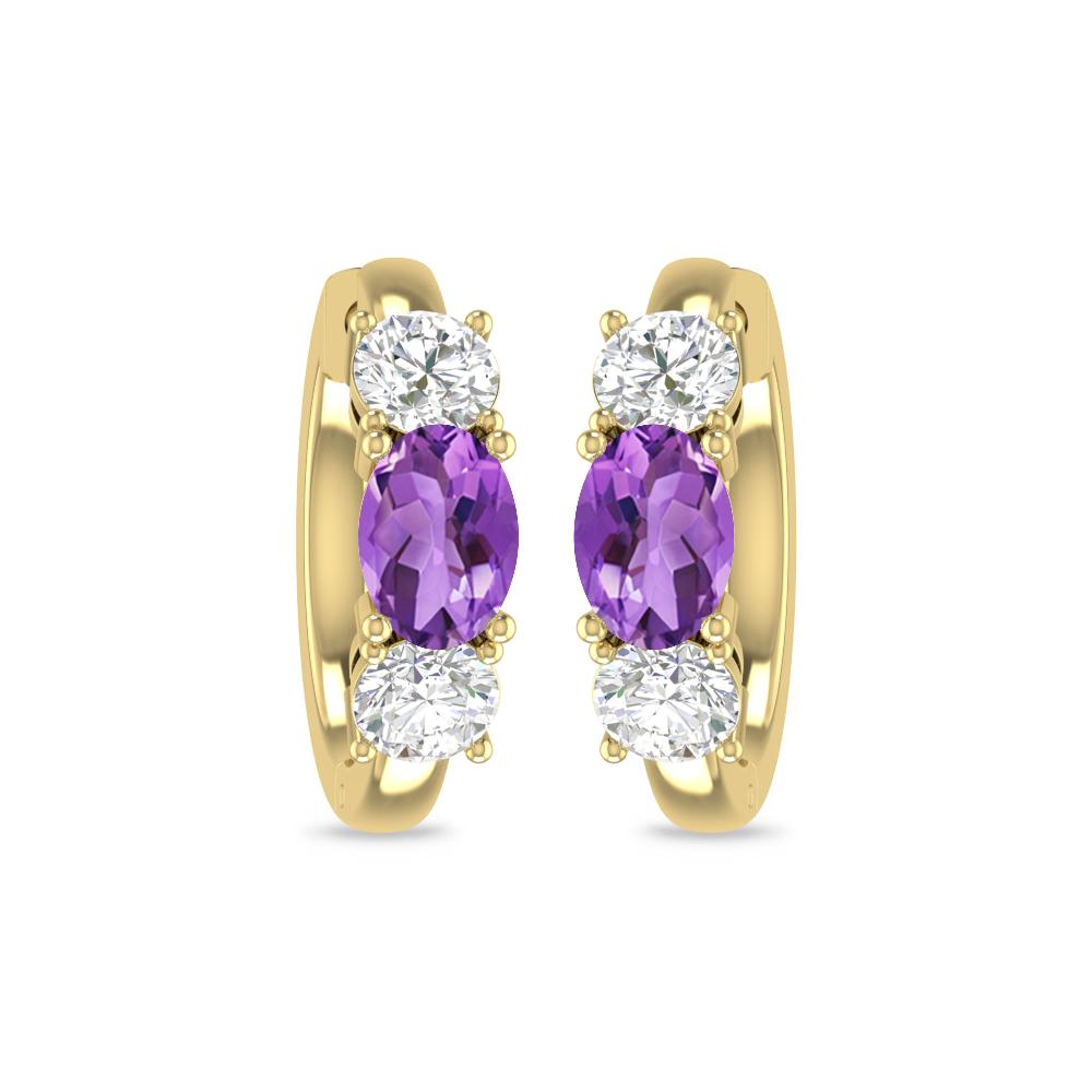 Yellow Gold - Amethyst