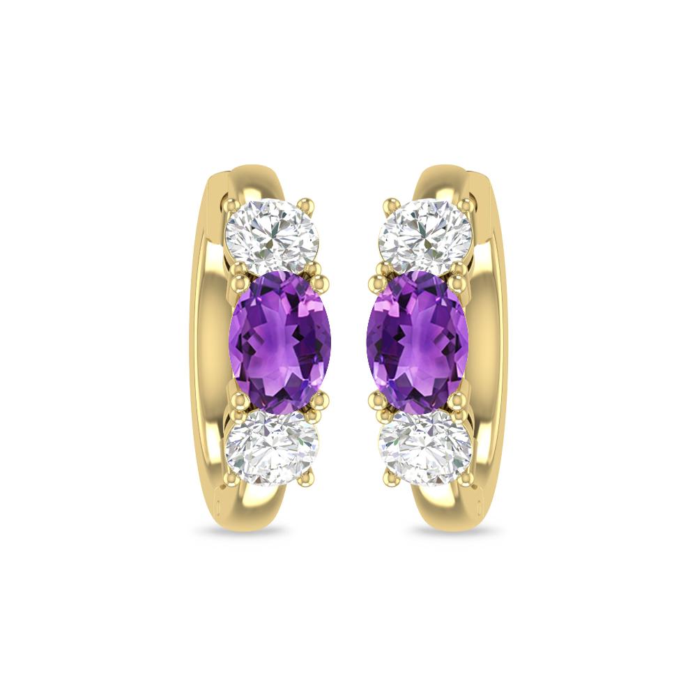 Yellow Gold - Amethyst