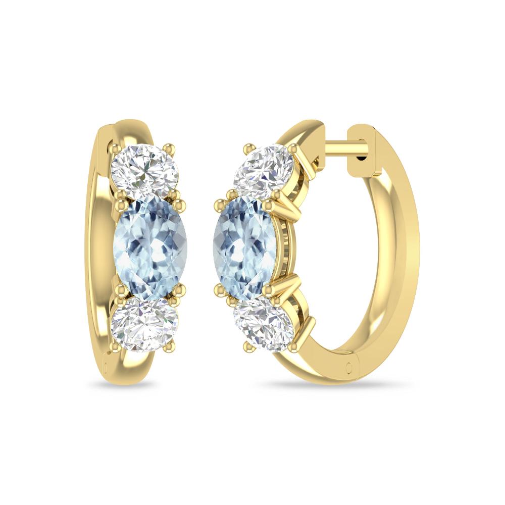 Yellow Gold - Aquamarine