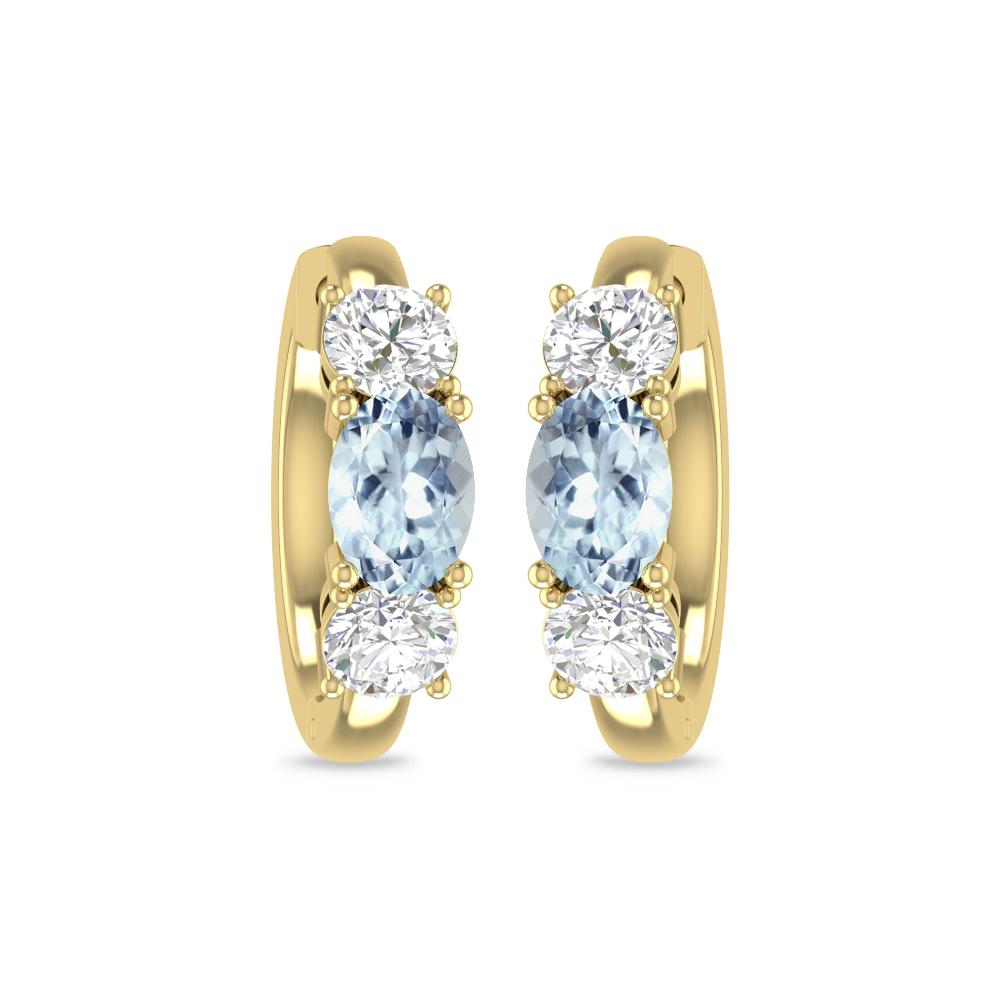 Yellow Gold - Aquamarine