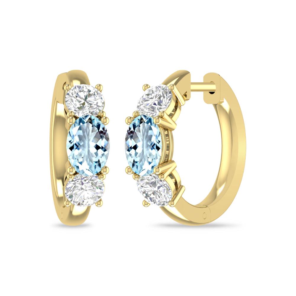 Yellow Gold - Aquamarine