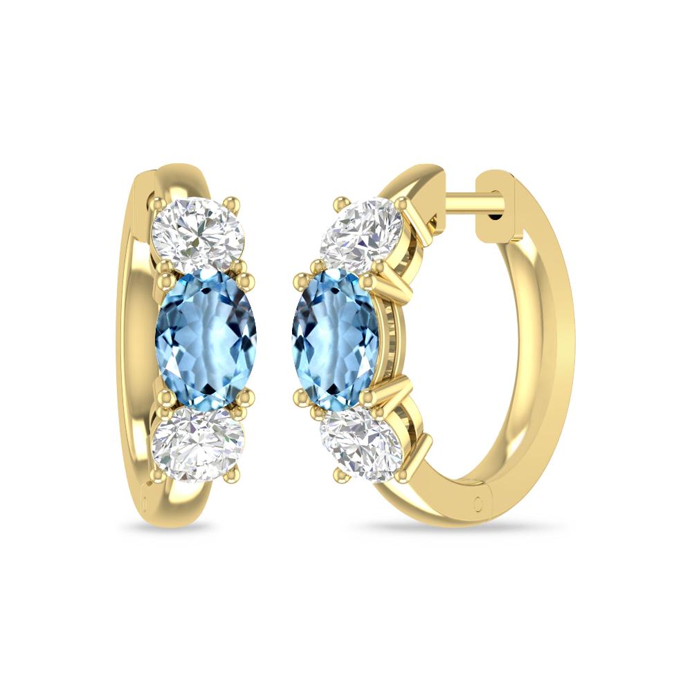 Yellow Gold - Aquamarine