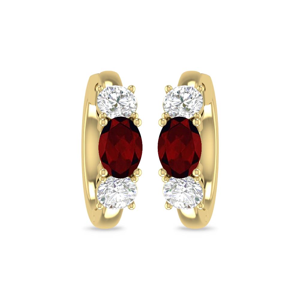 Yellow Gold - Garnet