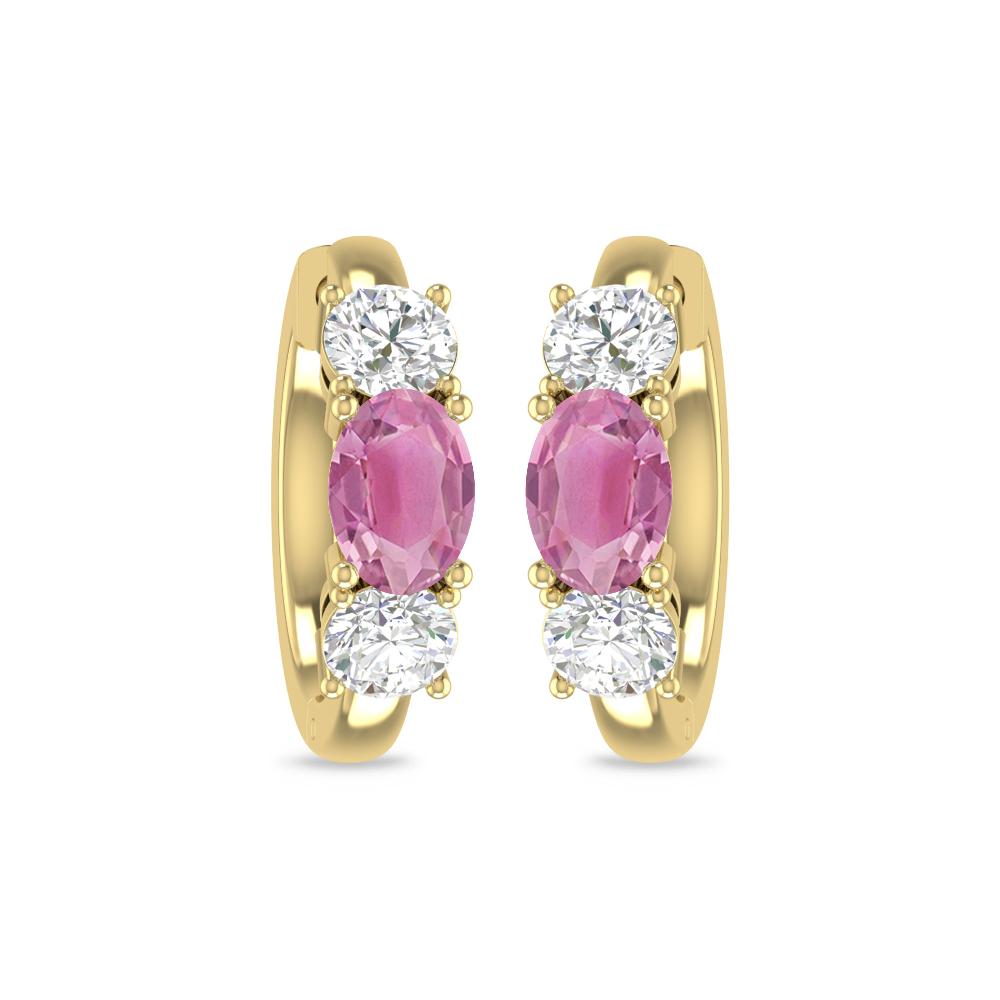 Yellow Gold - Pink Tourmaline