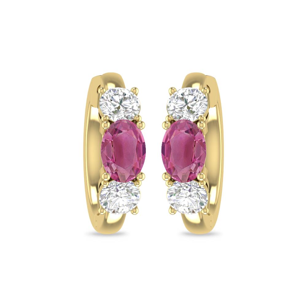 Yellow Gold - Pink Tourmaline