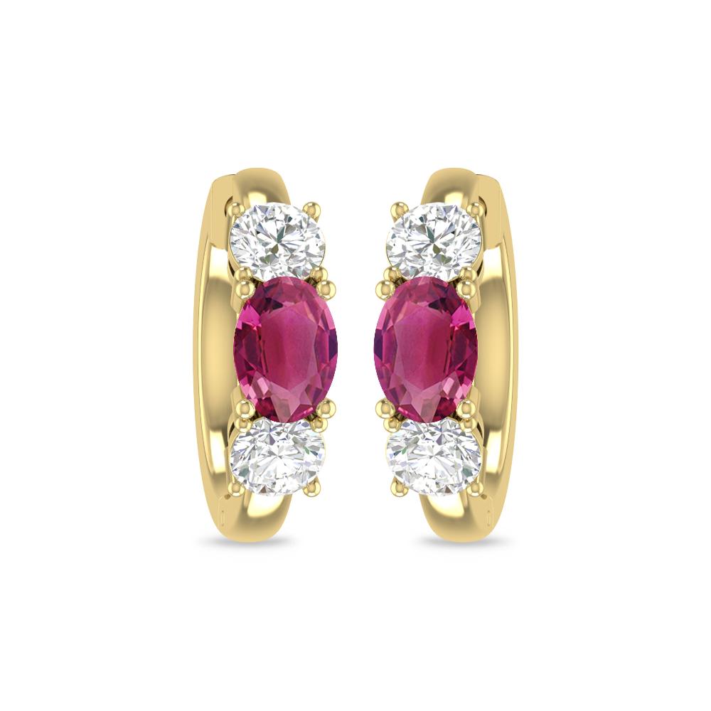 Yellow Gold - Pink Tourmaline