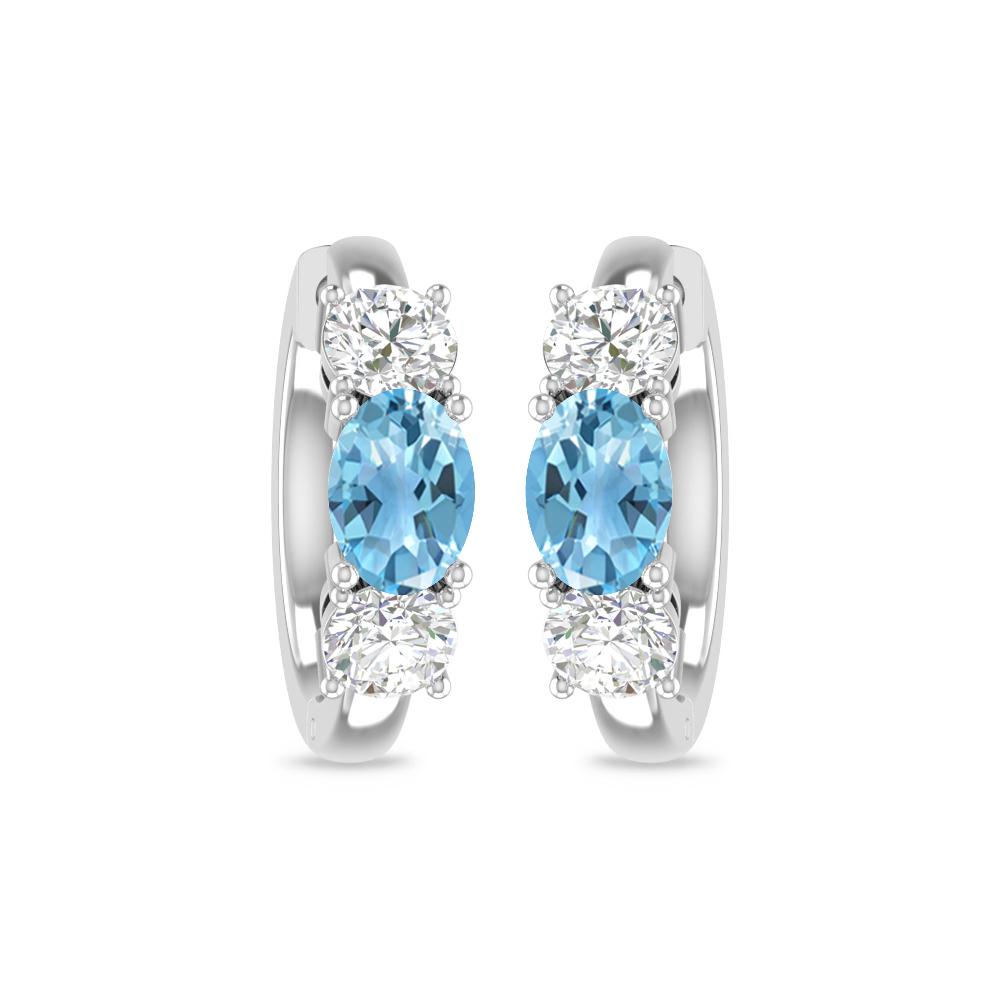White Gold - Blue Topaz