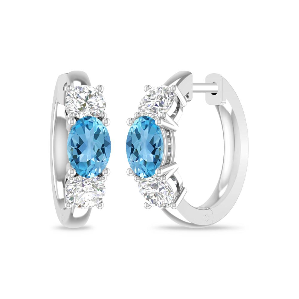 White Gold - Blue Topaz