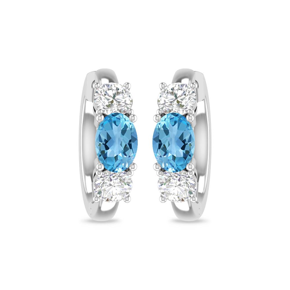 White Gold - Blue Topaz