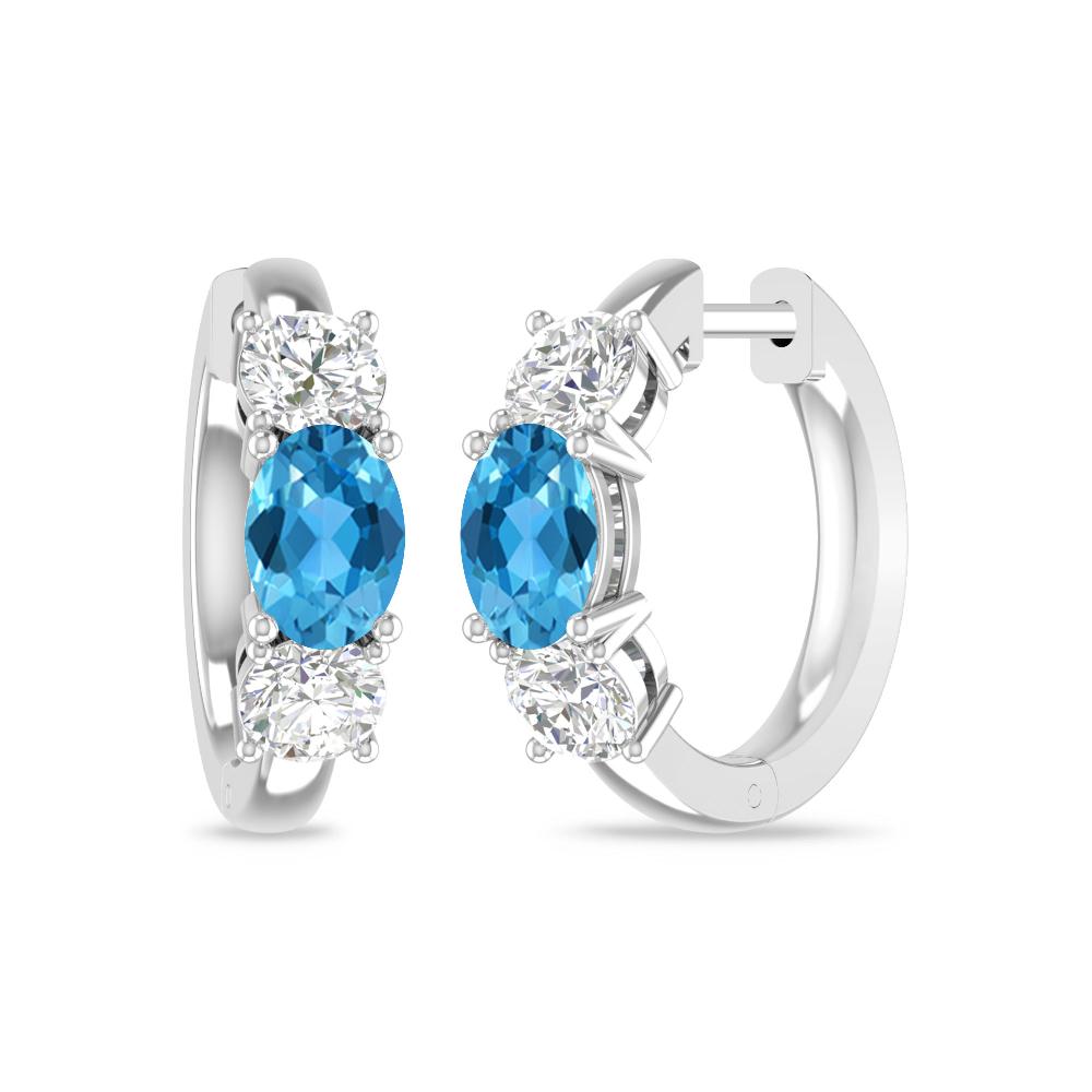 White Gold - Blue Topaz