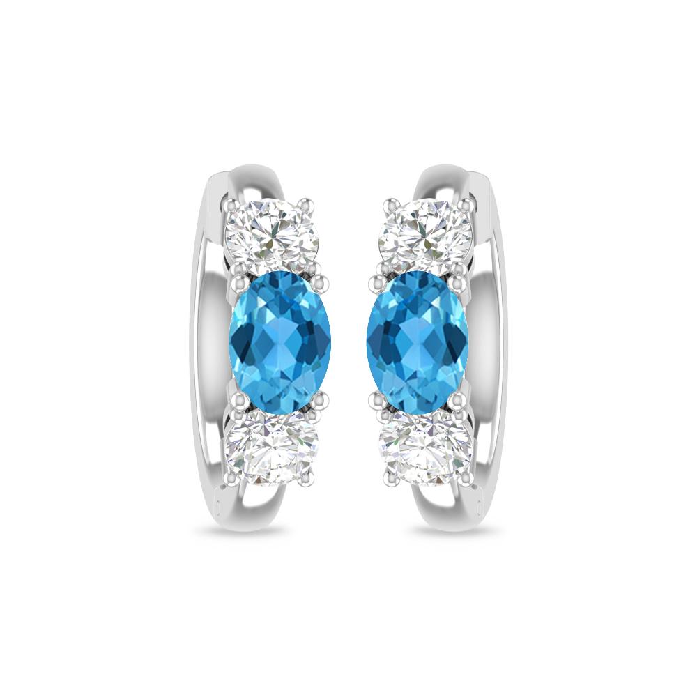 White Gold - Blue Topaz