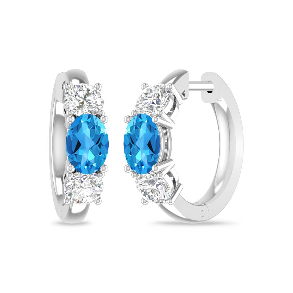 White Gold - Blue Topaz