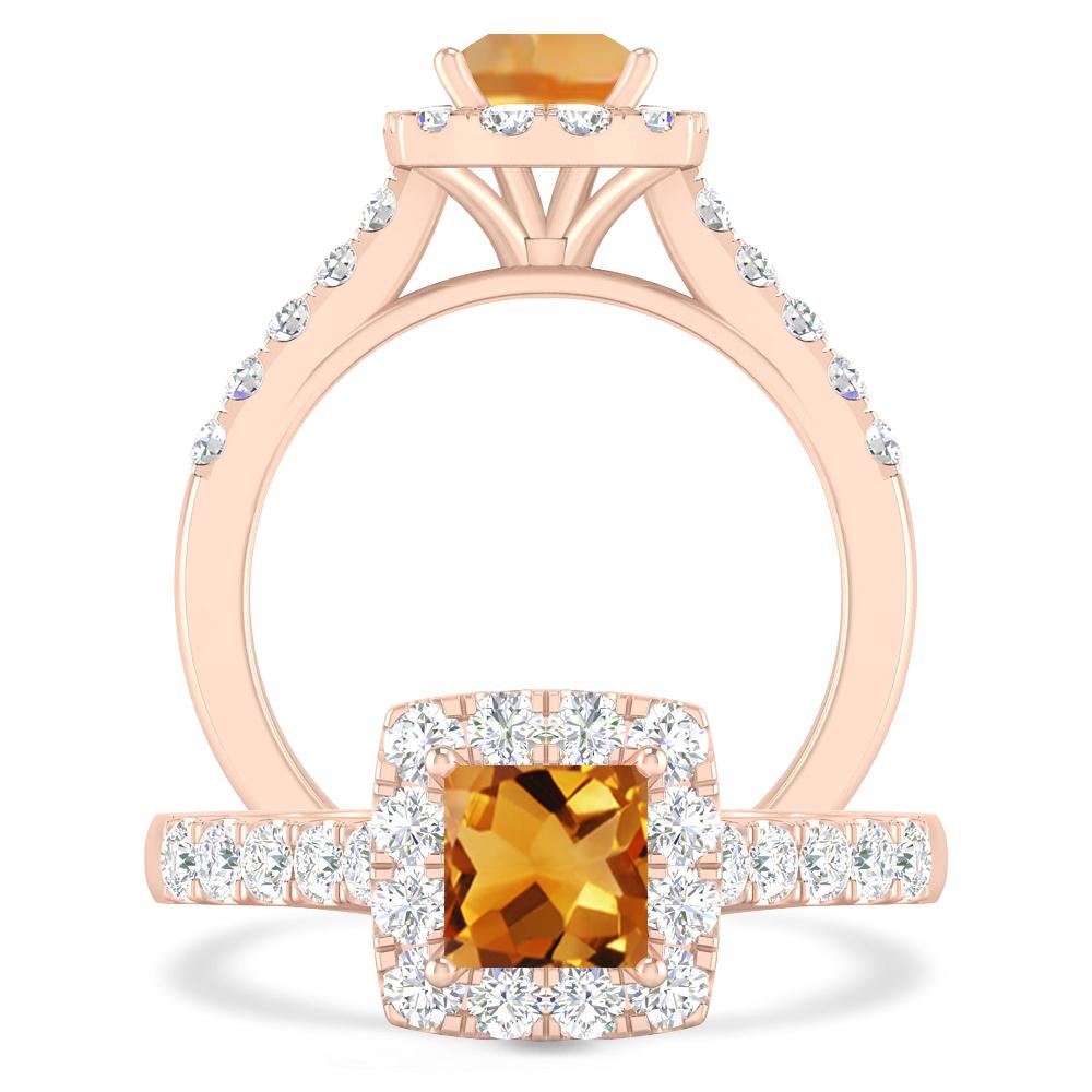 Rose Gold - Citrine