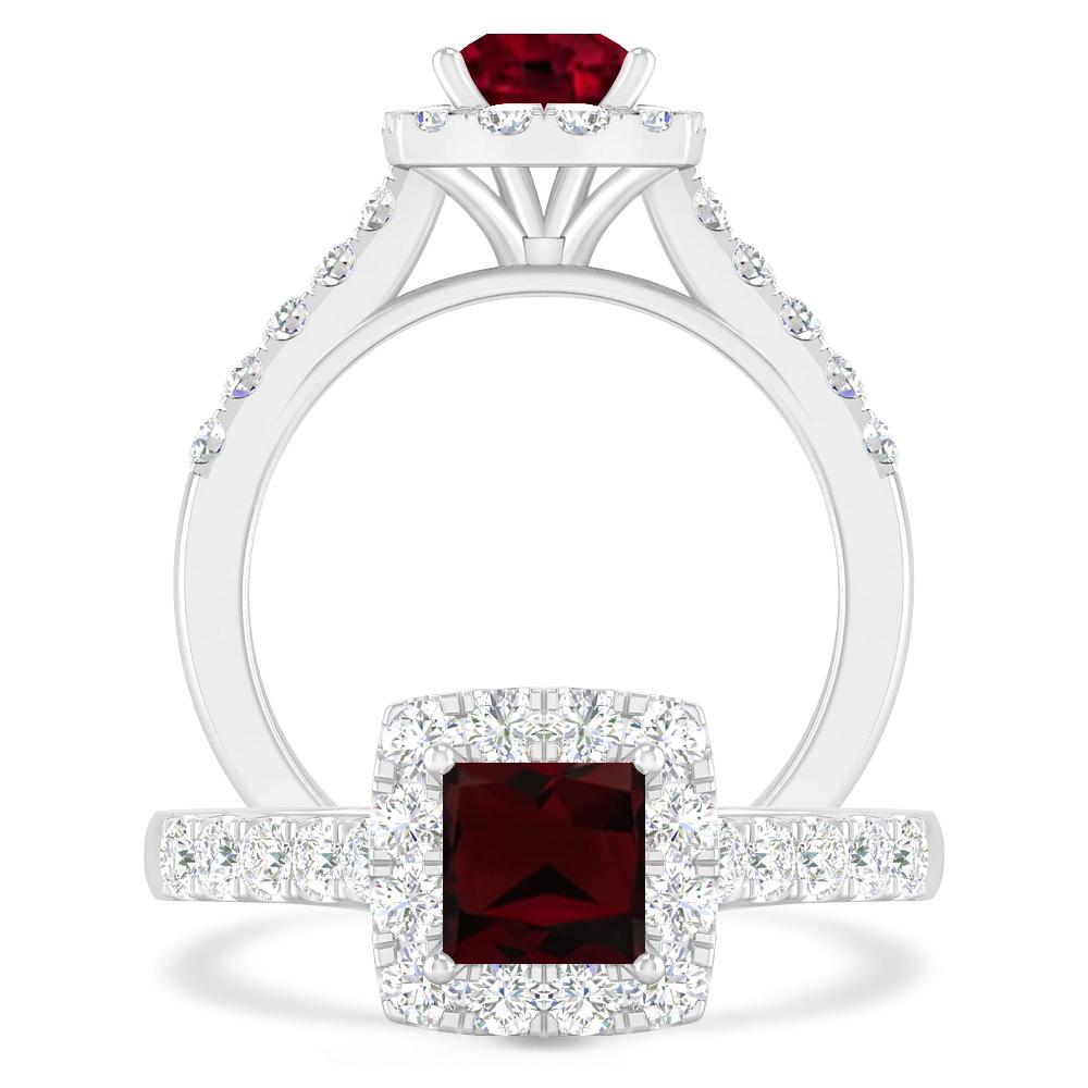 White Gold - Garnet