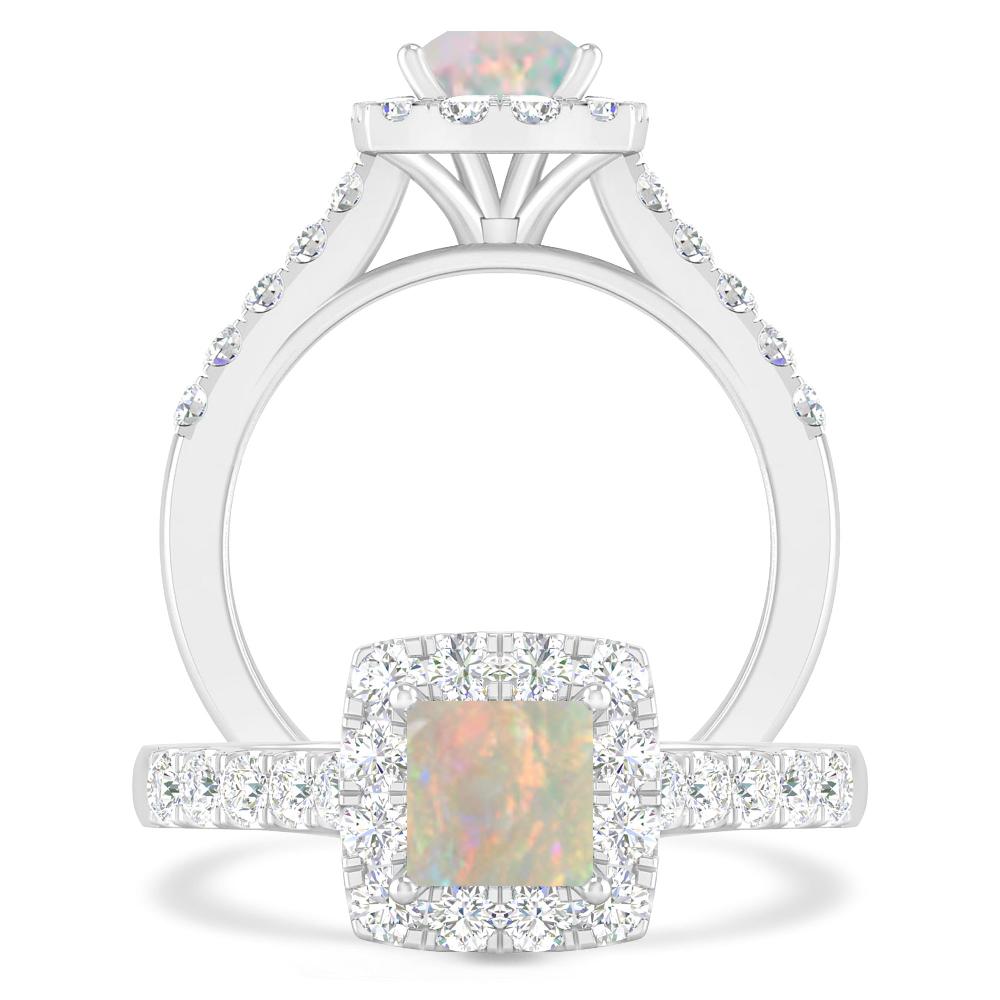 White Gold - Opal