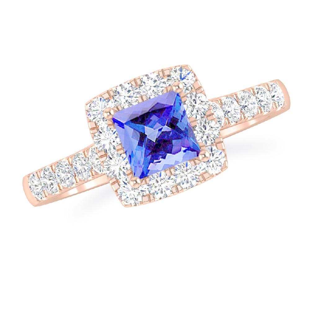 Rose Gold - Tanzanite