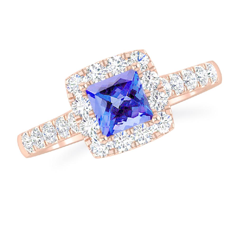 Rose Gold - Tanzanite