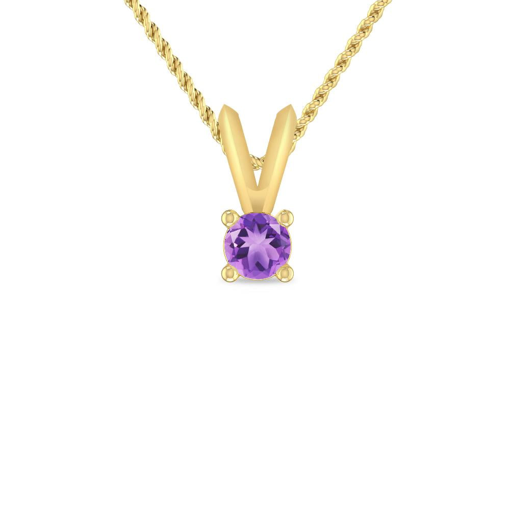 Yellow Gold - Amethyst