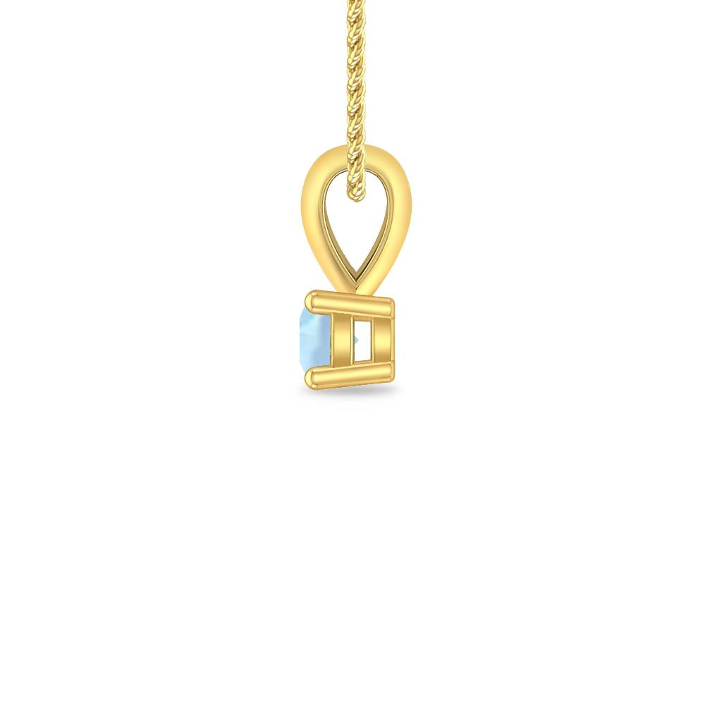 Yellow Gold - Aquamarine