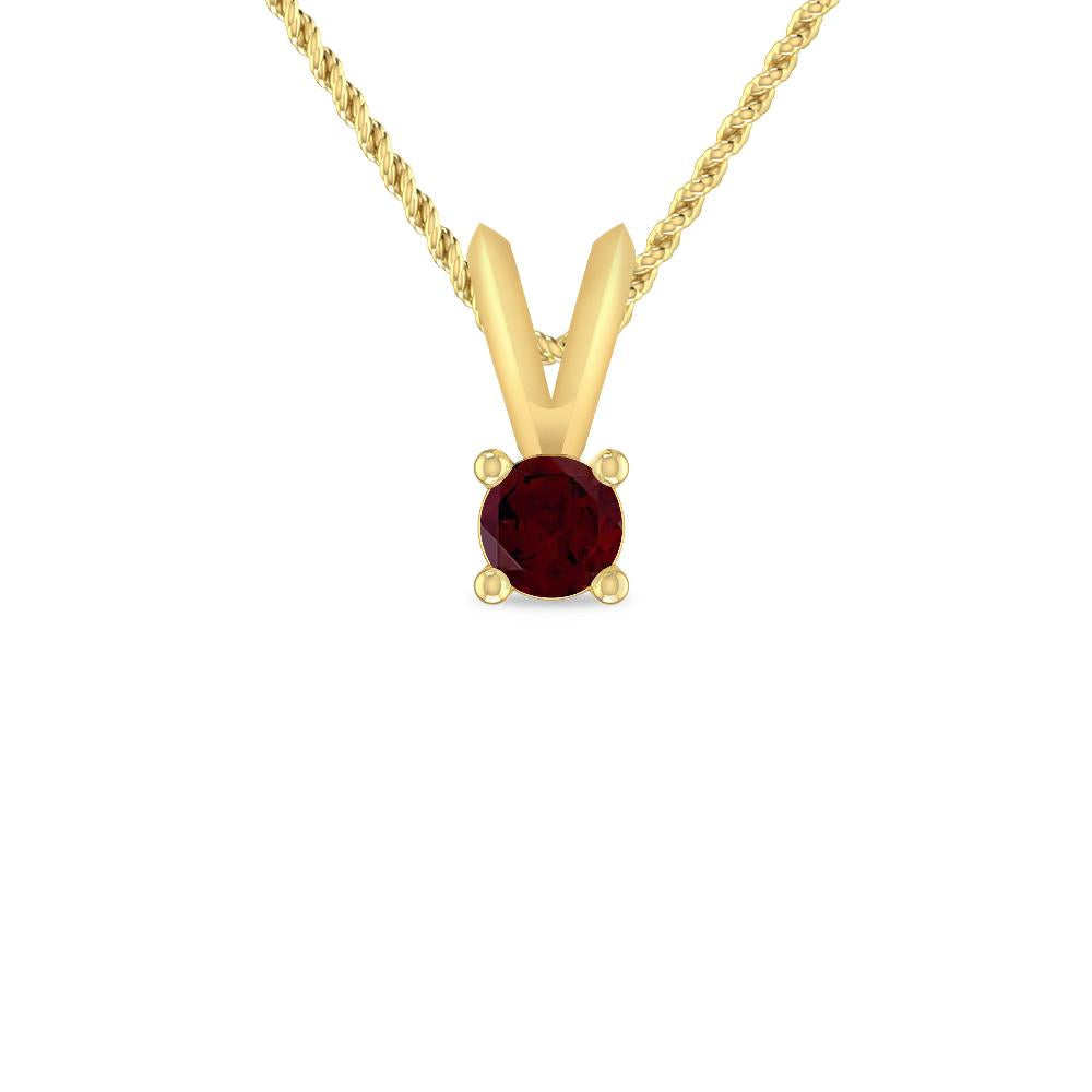 Yellow Gold - Garnet