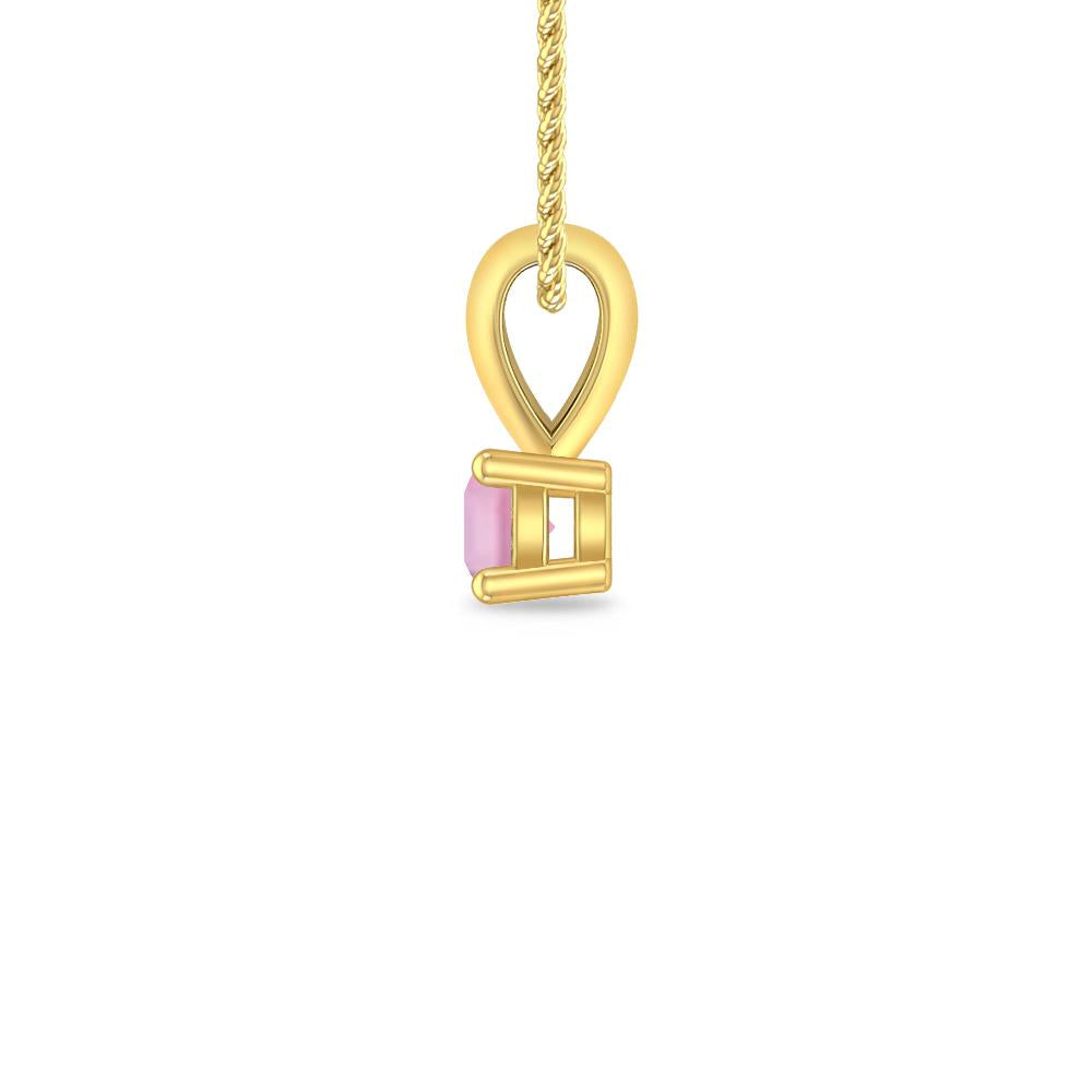 Yellow Gold - Pink Tourmaline