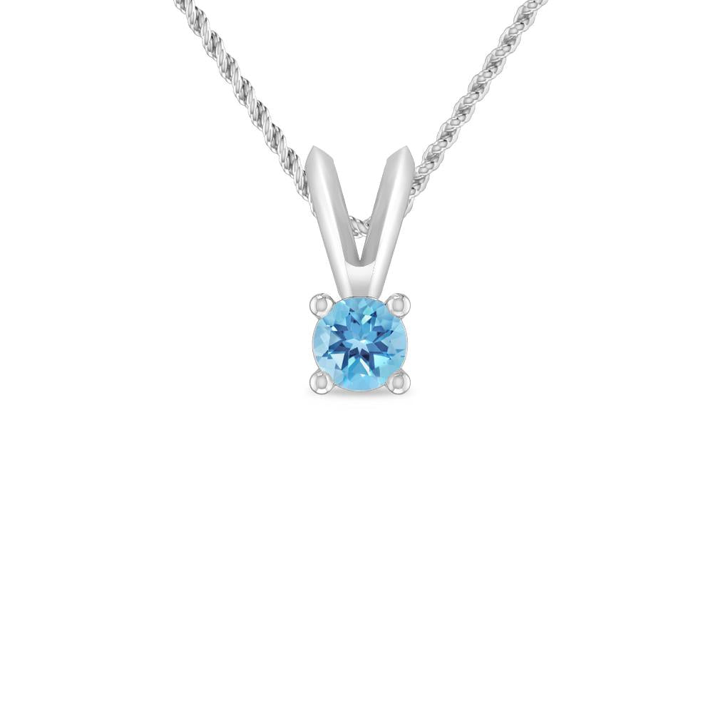 White Gold - Blue Topaz