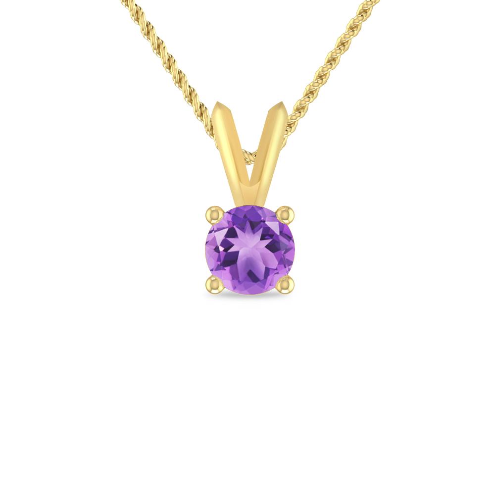 Yellow Gold - Amethyst