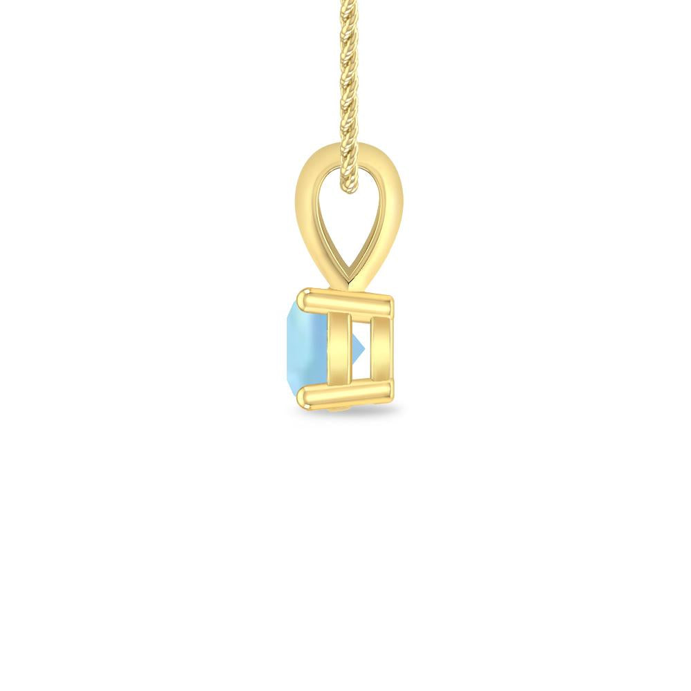 Yellow Gold - Aquamarine