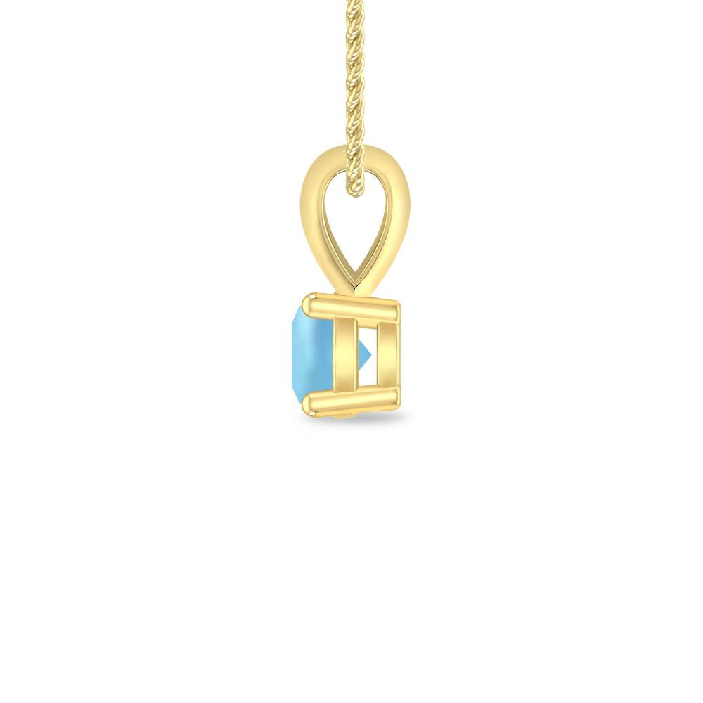 Yellow Gold - Aquamarine