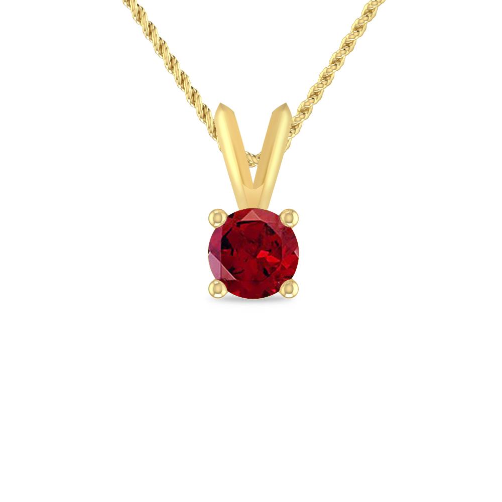 Yellow Gold - Garnet