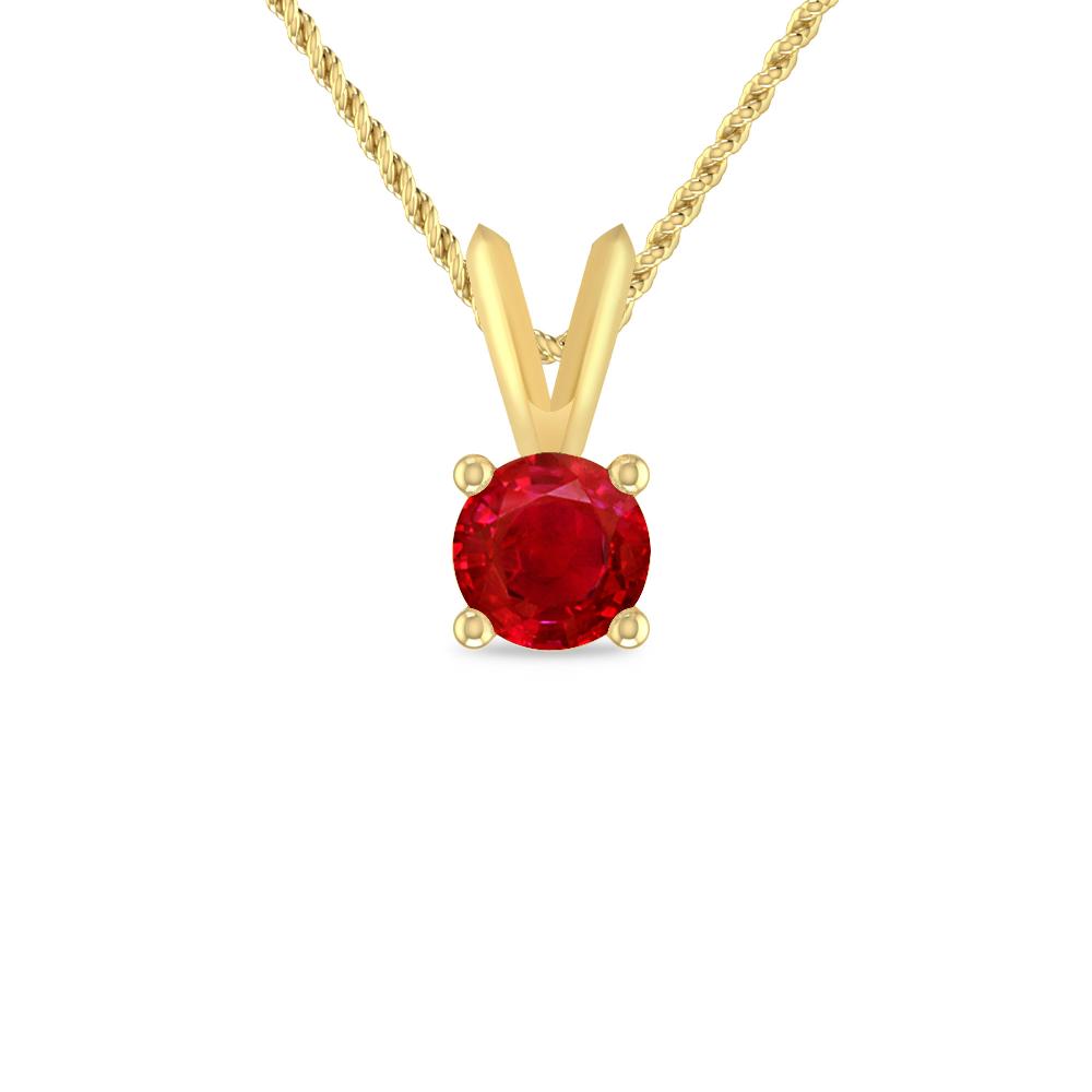 Yellow Gold - Ruby