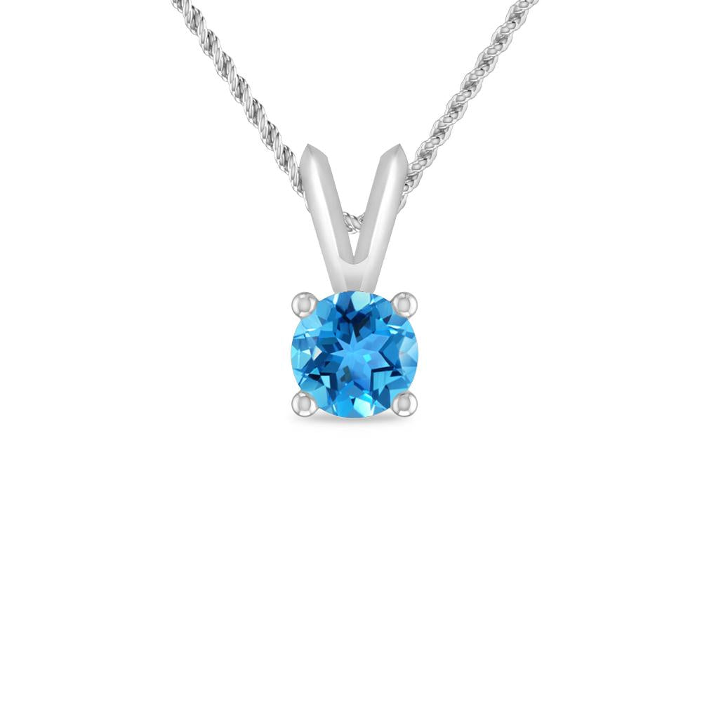 White Gold - Blue Topaz