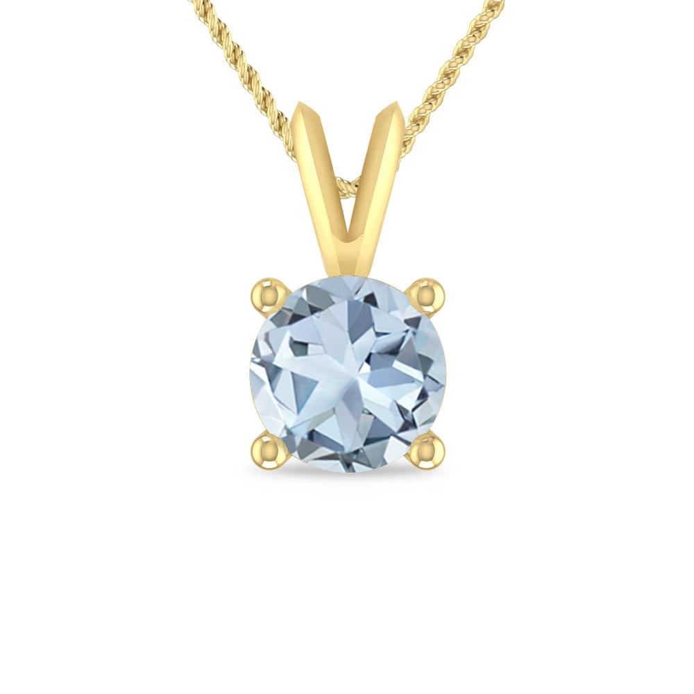 Yellow Gold - Aquamarine