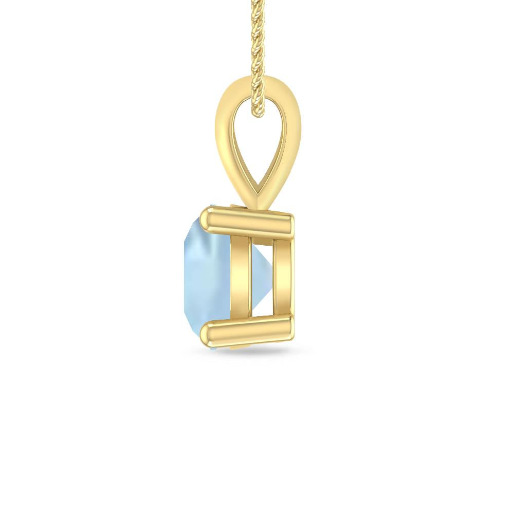 Yellow Gold - Aquamarine