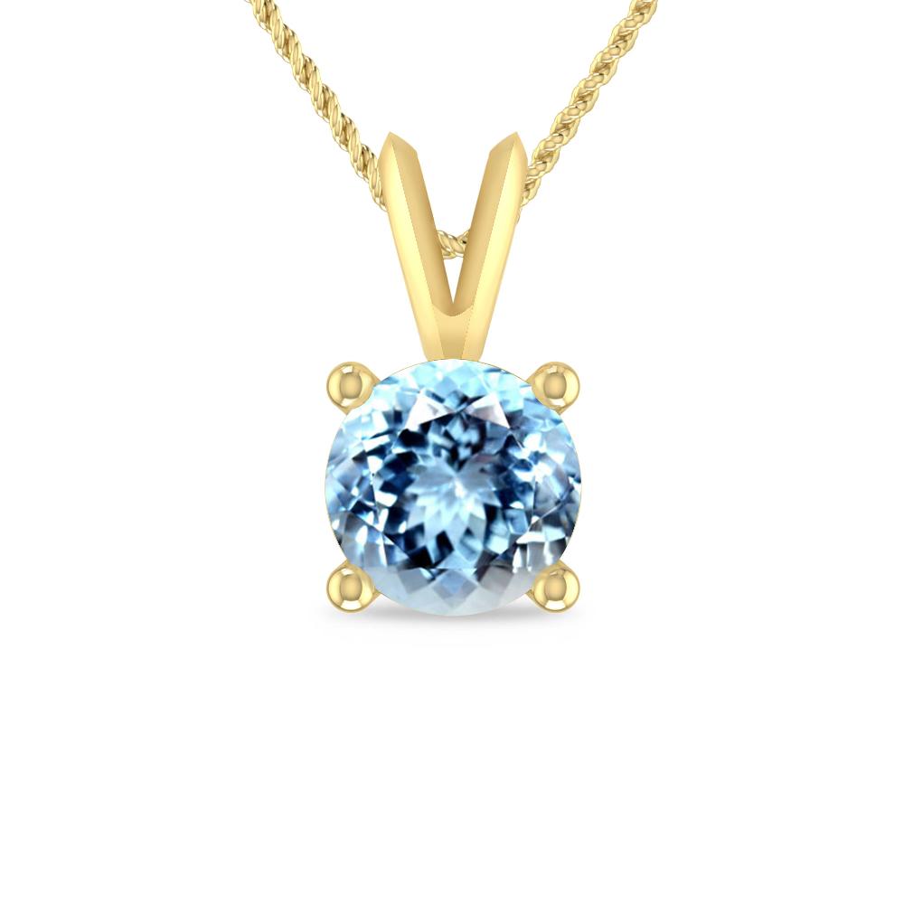 Yellow Gold - Aquamarine