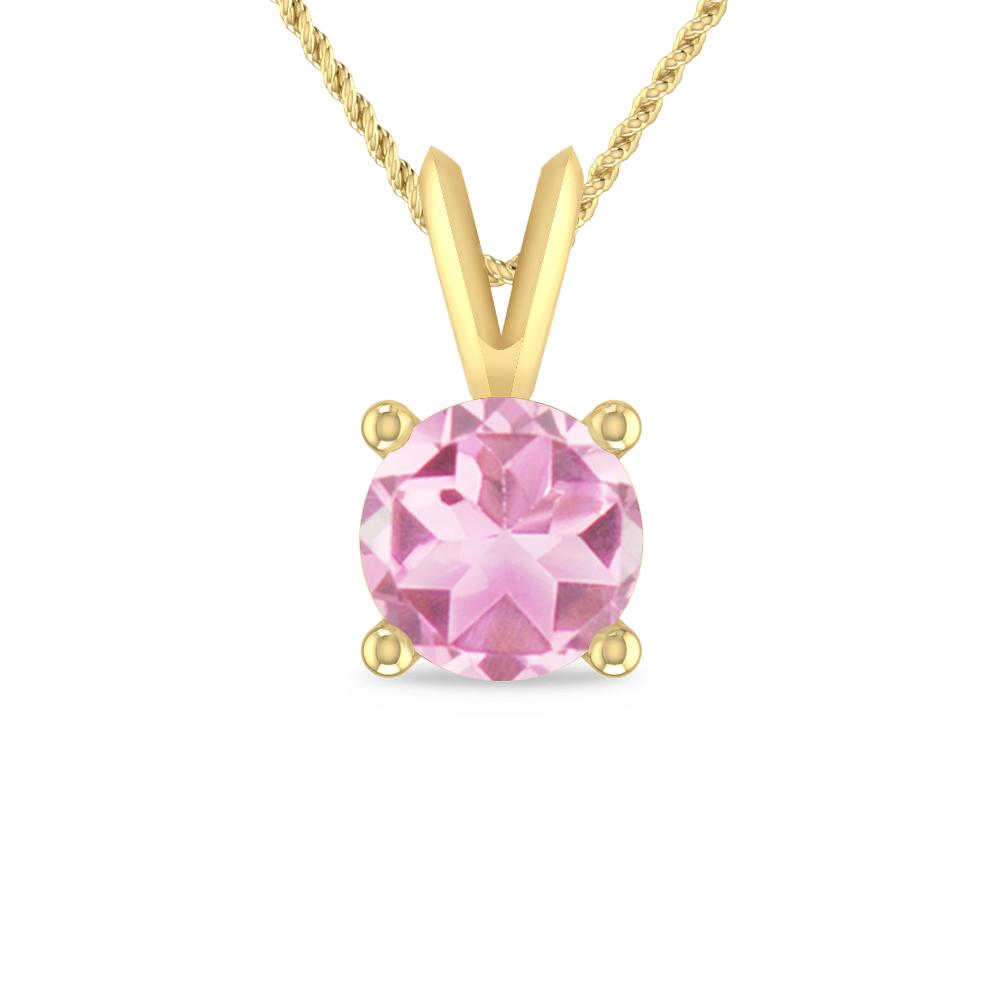 Yellow Gold - Pink Tourmaline