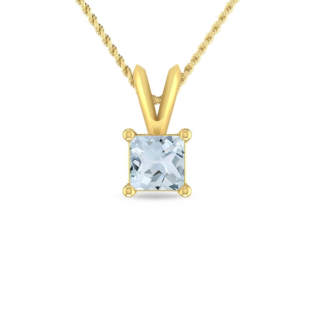 Yellow Gold - Aquamarine