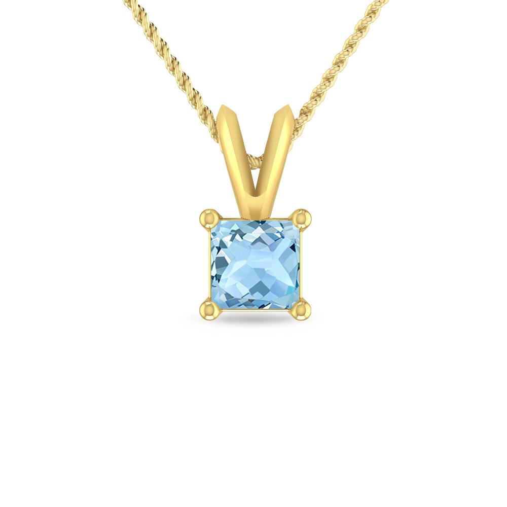 Yellow Gold - Aquamarine