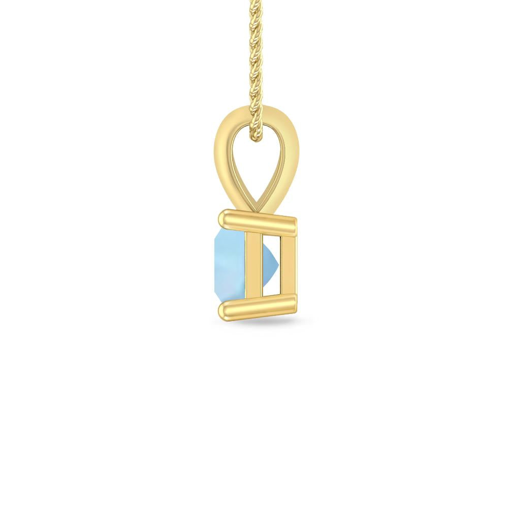 Yellow Gold - Aquamarine