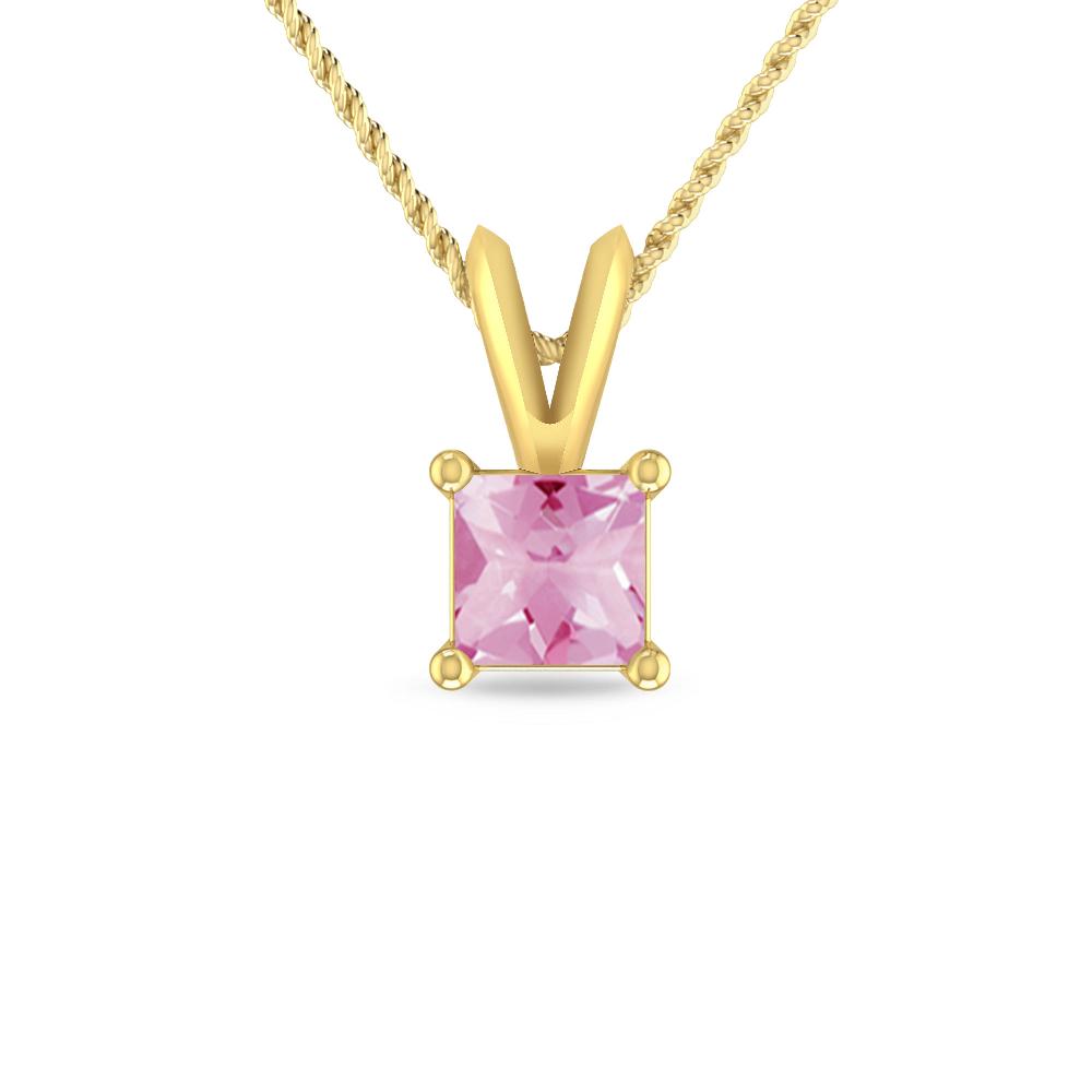 Yellow Gold - Pink Tourmaline