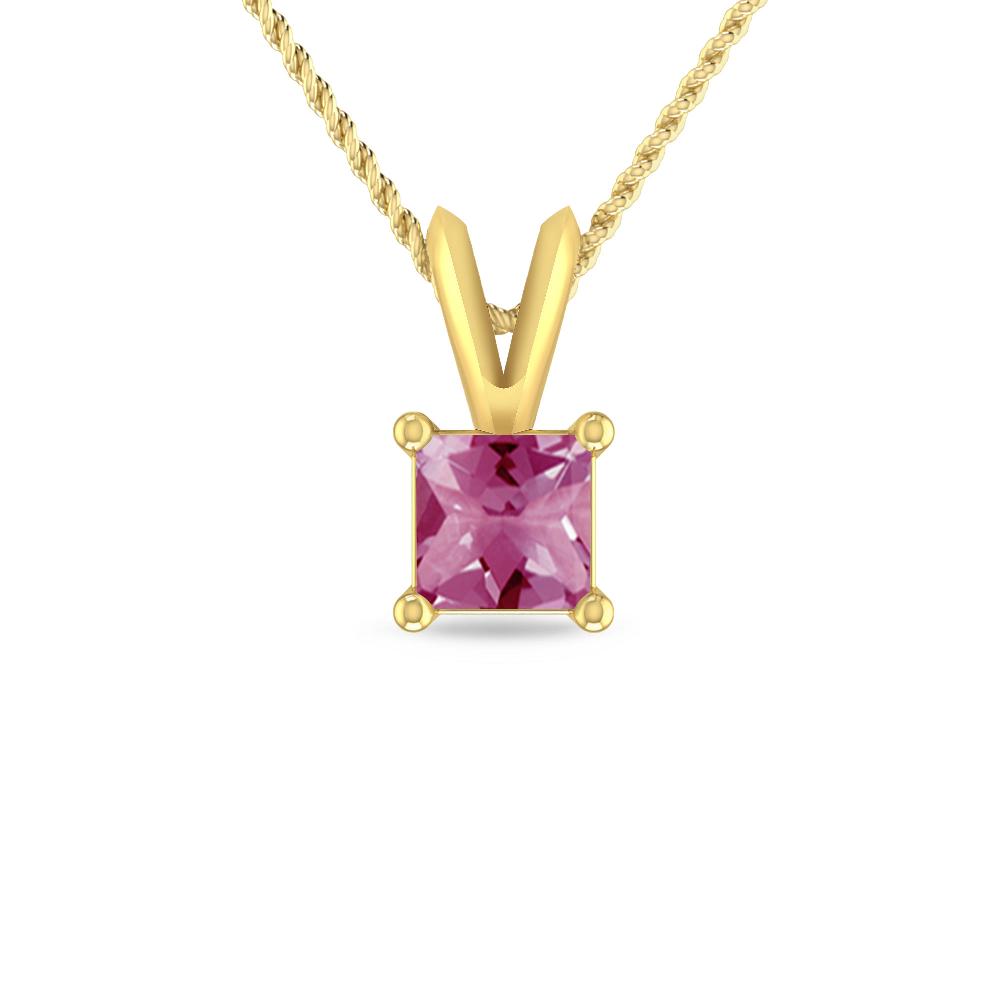 Yellow Gold - Pink Tourmaline