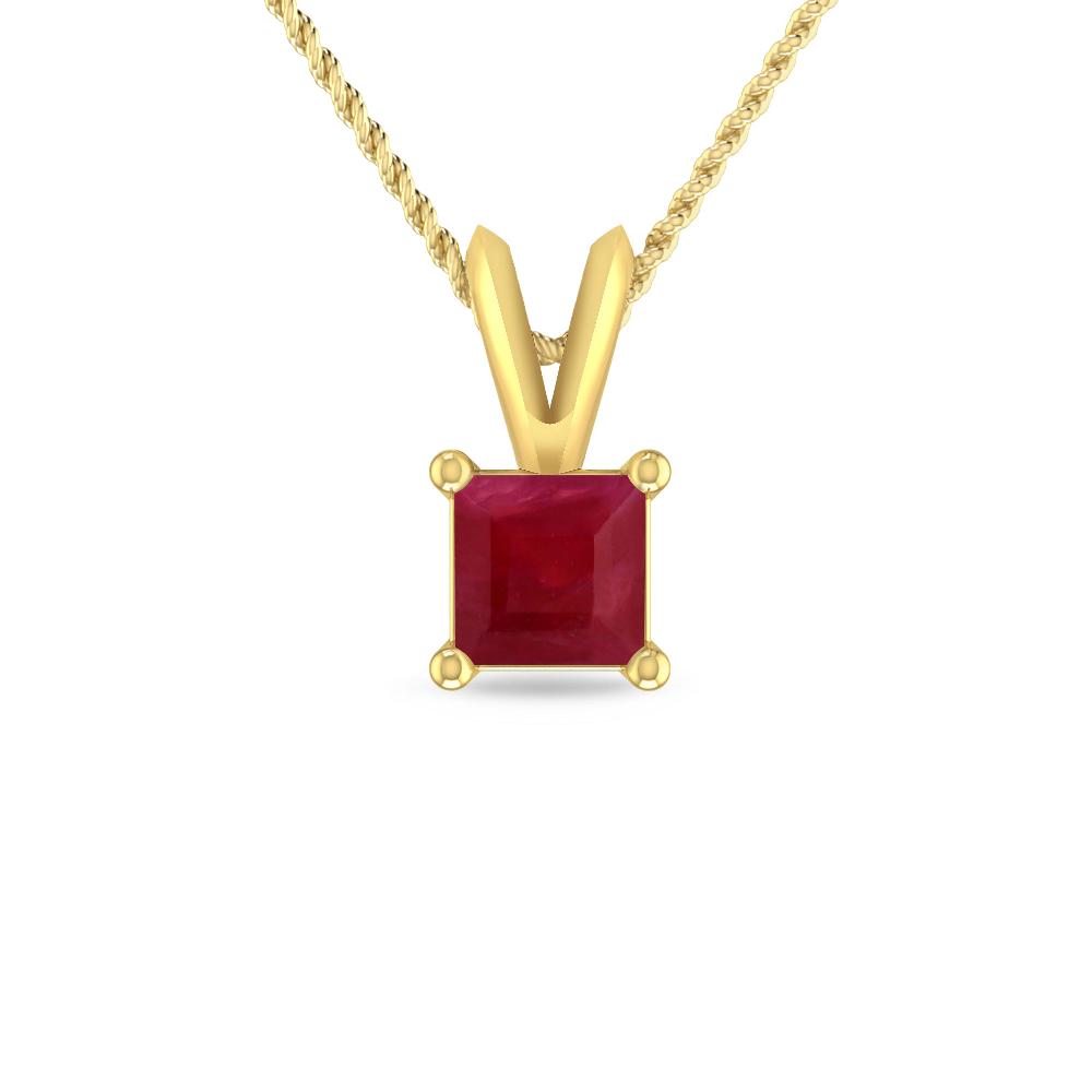 Yellow Gold - Ruby