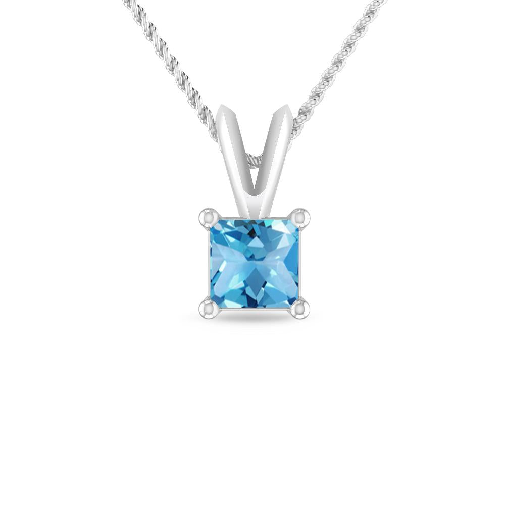 White Gold - Blue Topaz