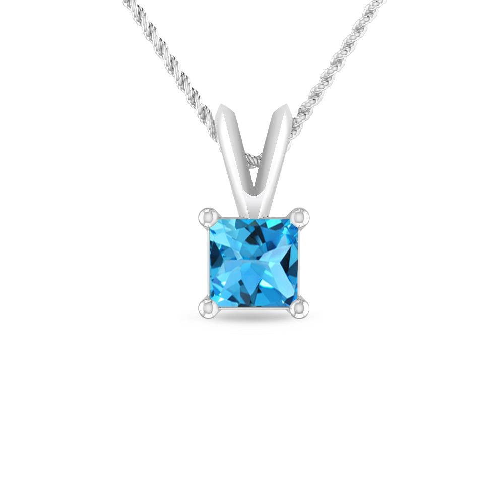 White Gold - Blue Topaz