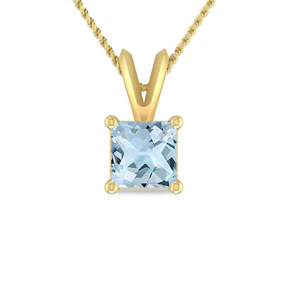 Yellow Gold - Aquamarine